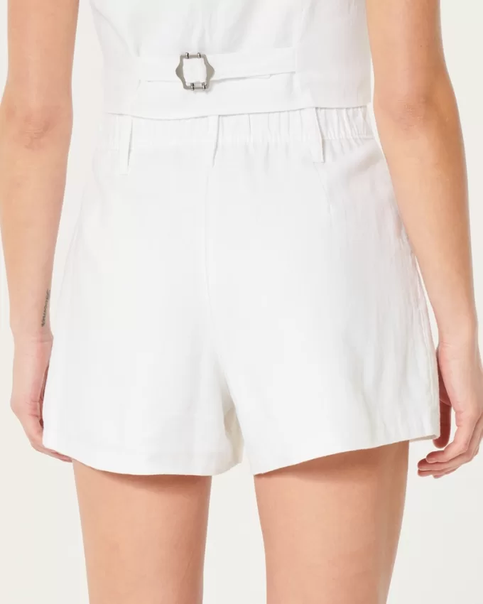 Hollister Livvy Ultra High-Rise Linen-Blend Shorts,Hollister Livvy Ultra High-Rise Linen-Blend Shorts Hollister Livvy Ultra High-Rise Linen-Blend Shorts,Hollister Livvy Ultra High-Rise Linen-Blend Shorts