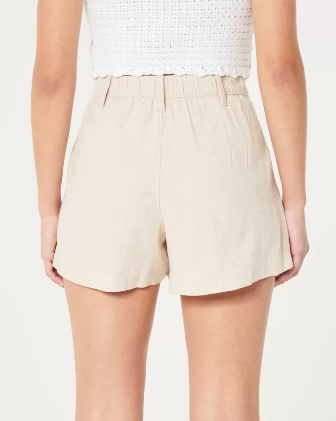 Hollister Livvy Ultra High-Rise Linen-Blend Shorts,Hollister Livvy Ultra High-Rise Linen-Blend Shorts Hollister Livvy Ultra High-Rise Linen-Blend Shorts,Hollister Livvy Ultra High-Rise Linen-Blend Shorts