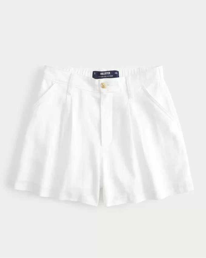 Hollister Livvy Ultra High-Rise Linen-Blend Shorts,Hollister Livvy Ultra High-Rise Linen-Blend Shorts Hollister Livvy Ultra High-Rise Linen-Blend Shorts,Hollister Livvy Ultra High-Rise Linen-Blend Shorts