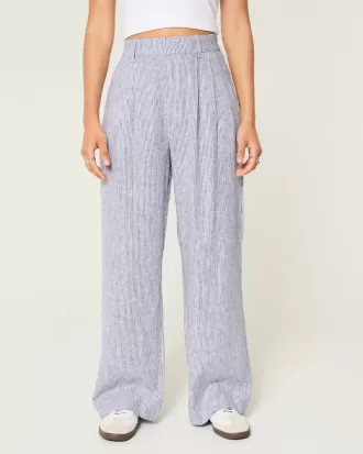 Hollister Livvy Ultra High-Rise Linen-Blend Wide-Leg Pants,Hollister Livvy Ultra High-Rise Linen-Blend Wide-Leg Pants Hollister Livvy Ultra High-Rise Linen-Blend Wide-Leg Pants,Hollister Livvy Ultra High-Rise Linen-Blend Wide-Leg Pants