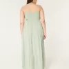 Hollister Sofia Side-Smocked Maxi Dress,Hollister Sofia Side-Smocked Maxi Dress