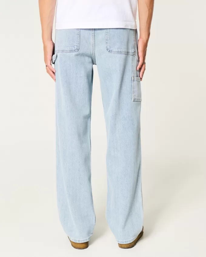Light Wash Baggy Painter Jeans,Light Wash Baggy Painter Jeans Light Wash Baggy Painter Jeans,Light Wash Baggy Painter Jeans