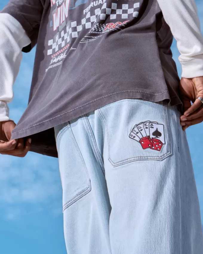 Light Wash Playing Cards Graphic Super Baggy Jeans,Light Wash Playing Cards Graphic Super Baggy Jeans Light Wash Playing Cards Graphic Super Baggy Jeans,Light Wash Playing Cards Graphic Super Baggy Jeans