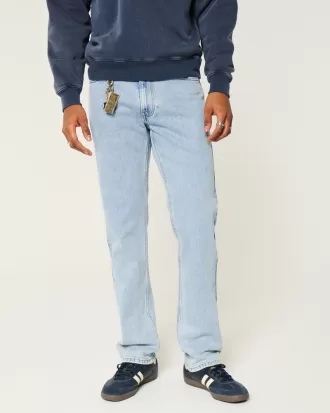 Light Wash Slim Straight Jeans,Light Wash Slim Straight Jeans