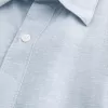 Linen-Blend Button-Through Shirt,Linen-Blend Button-Through Shirt Linen-Blend Button-Through Shirt,Linen-Blend Button-Through Shirt