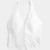 Linen-Blend Halter Vest,Linen-Blend Halter Vest Linen-Blend Halter Vest,Linen-Blend Halter Vest