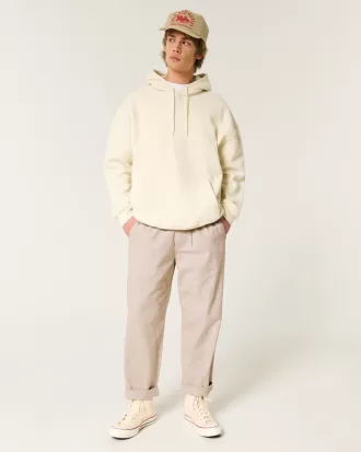 Linen-Blend Loose Pull-On Pants,Linen-Blend Loose Pull-On Pants
