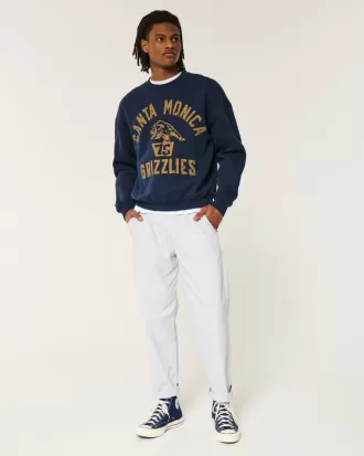 Linen-Blend Loose Pull-On Pants,Linen-Blend Loose Pull-On Pants