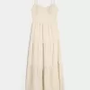 Linen Blend Maxi Dress,Linen Blend Maxi Dress