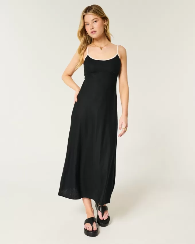 Linen-Blend Maxi Dress,Linen-Blend Maxi Dress Linen-Blend Maxi Dress,Linen-Blend Maxi Dress