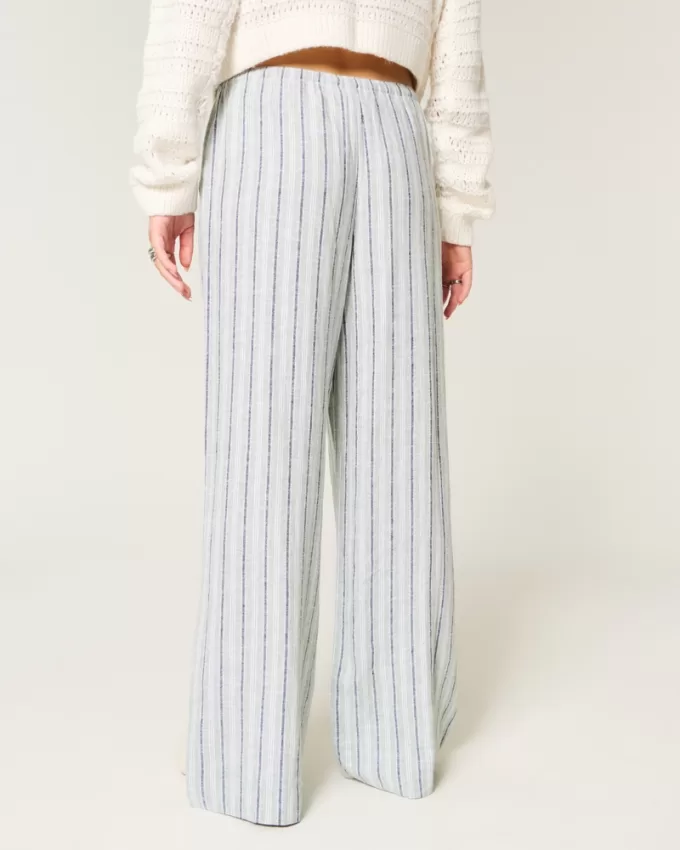 Linen-Blend Pull-On Baggy Pants,Linen-Blend Pull-On Baggy Pants Linen-Blend Pull-On Baggy Pants,Linen-Blend Pull-On Baggy Pants