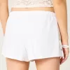 Linen-Blend Side Bow Soft Shorts,Linen-Blend Side Bow Soft Shorts Linen-Blend Side Bow Soft Shorts,Linen-Blend Side Bow Soft Shorts