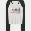 Long-Sleeve Chicago Graphic Notch-Neck Baby Tee,Long-Sleeve Chicago Graphic Notch-Neck Baby Tee Long-Sleeve Chicago Graphic Notch-Neck Baby Tee,Long-Sleeve Chicago Graphic Notch-Neck Baby Tee