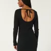 Long-Sleeve Cinch Bust Open-Back Sweater Dress,Long-Sleeve Cinch Bust Open-Back Sweater Dress Long-Sleeve Cinch Bust Open-Back Sweater Dress,Long-Sleeve Cinch Bust Open-Back Sweater Dress
