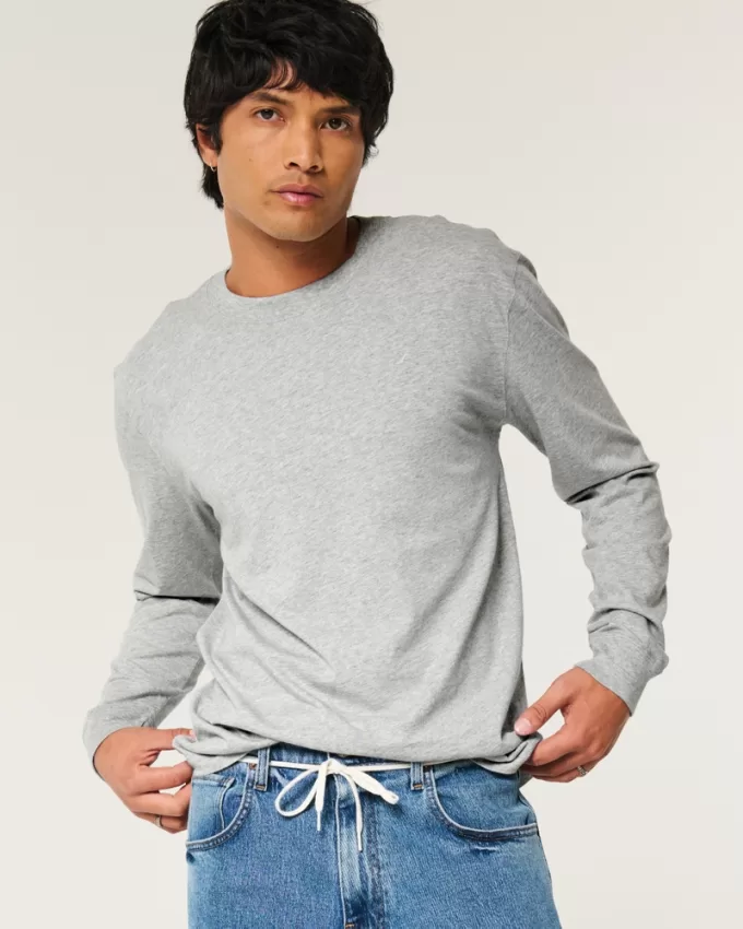Long-Sleeve Cotton Crew T-Shirt,Long-Sleeve Cotton Crew T-Shirt Long-Sleeve Cotton Crew T-Shirt,Long-Sleeve Cotton Crew T-Shirt