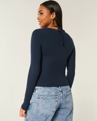 Long-Sleeve Halter Tie Sweater,Long-Sleeve Halter Tie Sweater Long-Sleeve Halter Tie Sweater,Long-Sleeve Halter Tie Sweater