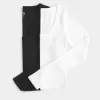 Long-Sleeve Longer-Length Scoop Baby Tee 2-Pack,Long-Sleeve Longer-Length Scoop Baby Tee 2-Pack Long-Sleeve Longer-Length Scoop Baby Tee 2-Pack,Long-Sleeve Longer-Length Scoop Baby Tee 2-Pack