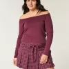 Long-Sleeve Off-the-Shoulder Top,Long-Sleeve Off-the-Shoulder Top Long-Sleeve Off-the-Shoulder Top,Long-Sleeve Off-the-Shoulder Top