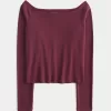 Long-Sleeve Off-the-Shoulder Top,Long-Sleeve Off-the-Shoulder Top Long-Sleeve Off-the-Shoulder Top,Long-Sleeve Off-the-Shoulder Top
