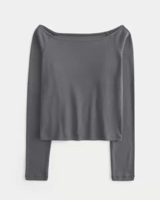 Long-Sleeve Off-the-Shoulder Top,Long-Sleeve Off-the-Shoulder Top Long-Sleeve Off-the-Shoulder Top,Long-Sleeve Off-the-Shoulder Top