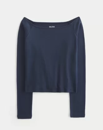 Long-Sleeve Off-the-Shoulder Top,Long-Sleeve Off-the-Shoulder Top Long-Sleeve Off-the-Shoulder Top,Long-Sleeve Off-the-Shoulder Top