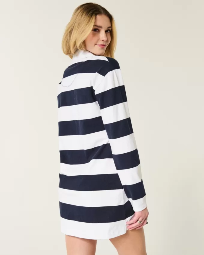 Long-Sleeve Rugby Mini Dress,Long-Sleeve Rugby Mini Dress Long-Sleeve Rugby Mini Dress,Long-Sleeve Rugby Mini Dress