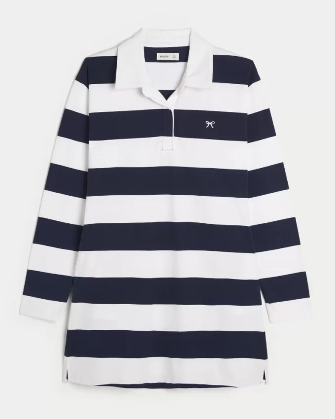 Long-Sleeve Rugby Mini Dress,Long-Sleeve Rugby Mini Dress Long-Sleeve Rugby Mini Dress,Long-Sleeve Rugby Mini Dress