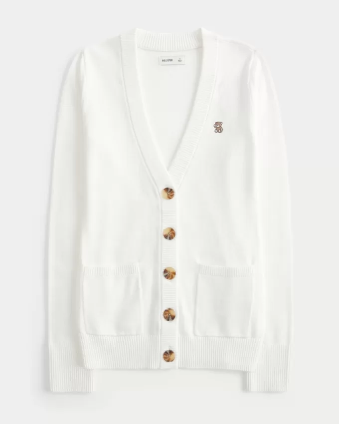 Longline Bear Graphic Cardigan,Longline Bear Graphic Cardigan Longline Bear Graphic Cardigan,Longline Bear Graphic Cardigan