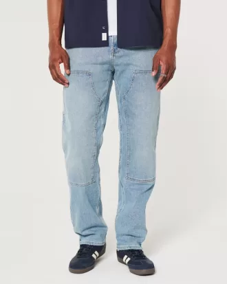 Loose Medium Wash Carpenter Jeans,Loose Medium Wash Carpenter Jeans Loose Medium Wash Carpenter Jeans,Loose Medium Wash Carpenter Jeans