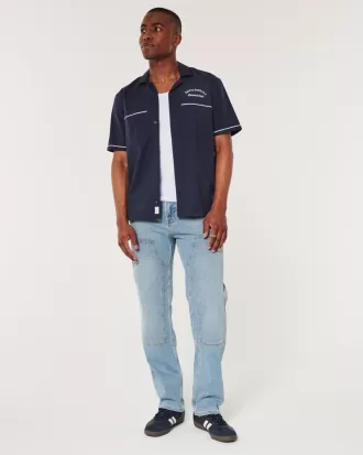 Loose Medium Wash Carpenter Jeans,Loose Medium Wash Carpenter Jeans Loose Medium Wash Carpenter Jeans,Loose Medium Wash Carpenter Jeans