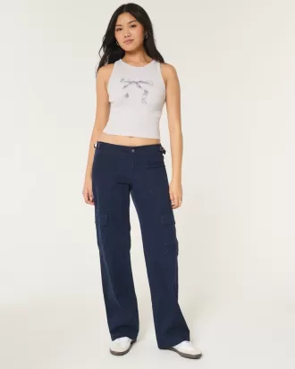 Low-Rise Baggy Cargo Pants,Low-Rise Baggy Cargo Pants