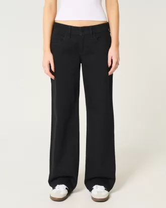Low-Rise Black Baggy Jeans,Low-Rise Black Baggy Jeans