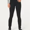 Low-Rise Black Super Skinny Jeans,Low-Rise Black Super Skinny Jeans