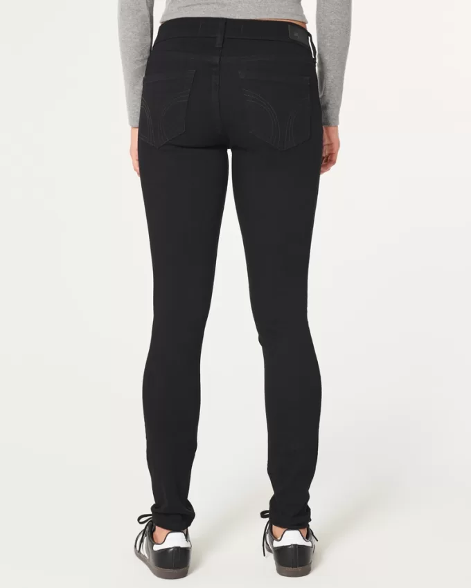 Low-Rise Black Super Skinny Jeans,Low-Rise Black Super Skinny Jeans