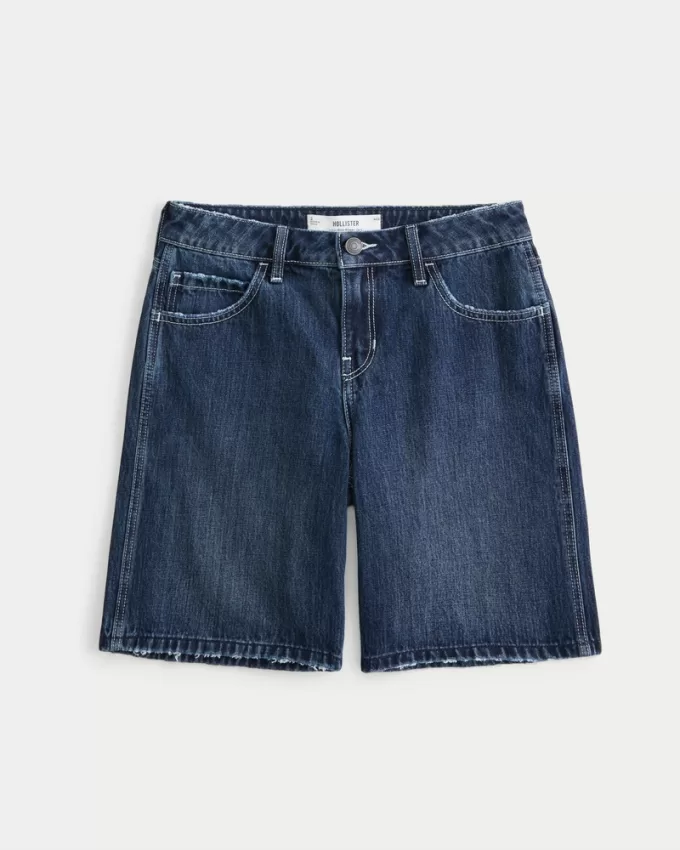 Low-Rise Dark Rinse Wash Baggy Jort,Low-Rise Dark Rinse Wash Baggy Jort Low-Rise Dark Rinse Wash Baggy Jort,Low-Rise Dark Rinse Wash Baggy Jort