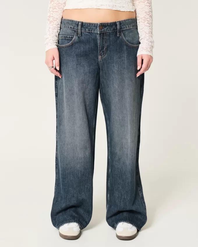 Low-Rise Dark Wash Baggy Jeans,Low-Rise Dark Wash Baggy Jeans Low-Rise Dark Wash Baggy Jeans,Low-Rise Dark Wash Baggy Jeans