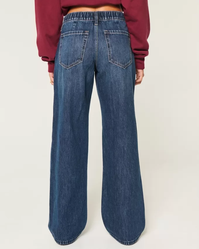 Low-Rise Dark Wash Comfort Waistband Baggy Jeans,Low-Rise Dark Wash Comfort Waistband Baggy Jeans Low-Rise Dark Wash Comfort Waistband Baggy Jeans,Low-Rise Dark Wash Comfort Waistband Baggy Jeans