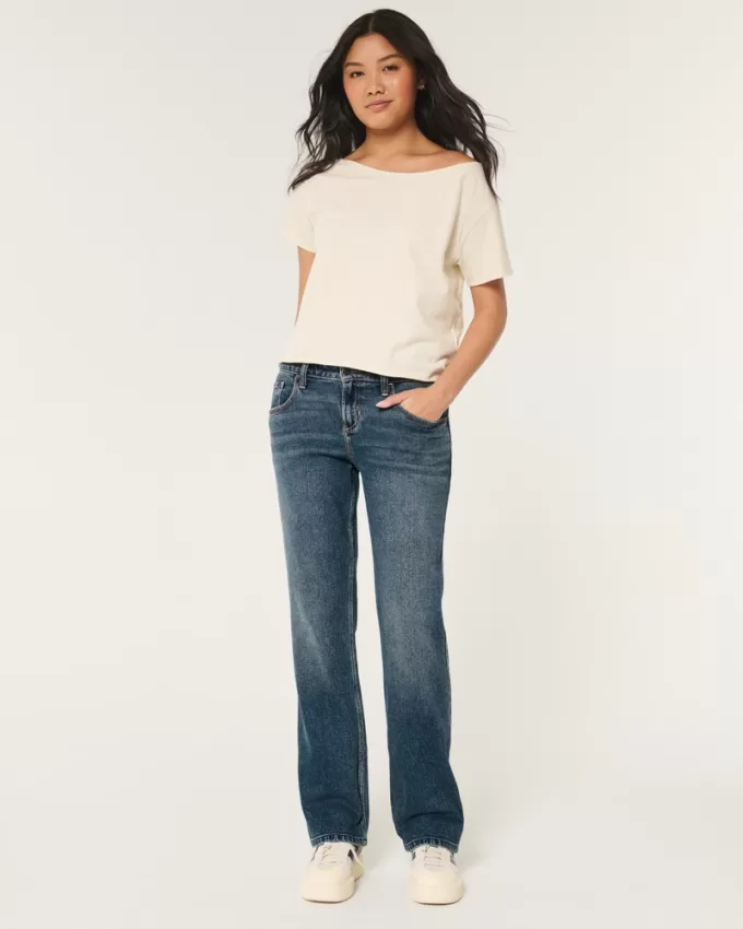 Low-Rise Dark Wash Relaxed Straight Jeans,Low-Rise Dark Wash Relaxed Straight Jeans Low-Rise Dark Wash Relaxed Straight Jeans,Low-Rise Dark Wash Relaxed Straight Jeans