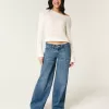 Low-Rise Dark Wash Super Baggy Jeans,Low-Rise Dark Wash Super Baggy Jeans