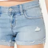 Low-Rise Distressed Light Wash Denim Shorts,Low-Rise Distressed Light Wash Denim Shorts Low-Rise Distressed Light Wash Denim Shorts,Low-Rise Distressed Light Wash Denim Shorts