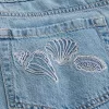 Low-Rise Embroidered Shells Medium Wash Tapered Baggy Ankle Jeans,Low-Rise Embroidered Shells Medium Wash Tapered Baggy Ankle Jeans Low-Rise Embroidered Shells Medium Wash Tapered Baggy Ankle Jeans,Low-Rise Embroidered Shells Medium Wash Tapered Baggy Ankle Jeans