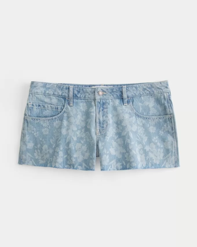 Low-Rise Floral Print Baggy Denim Shorts 3″,Low-Rise Floral Print Baggy Denim Shorts 3″ Low-Rise Floral Print Baggy Denim Shorts 3″,Low-Rise Floral Print Baggy Denim Shorts 3″