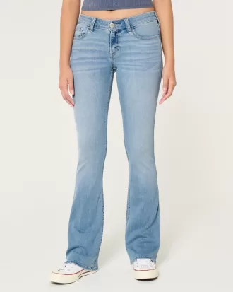 Low-Rise Light Wash Boot Jeans,Low-Rise Light Wash Boot Jeans