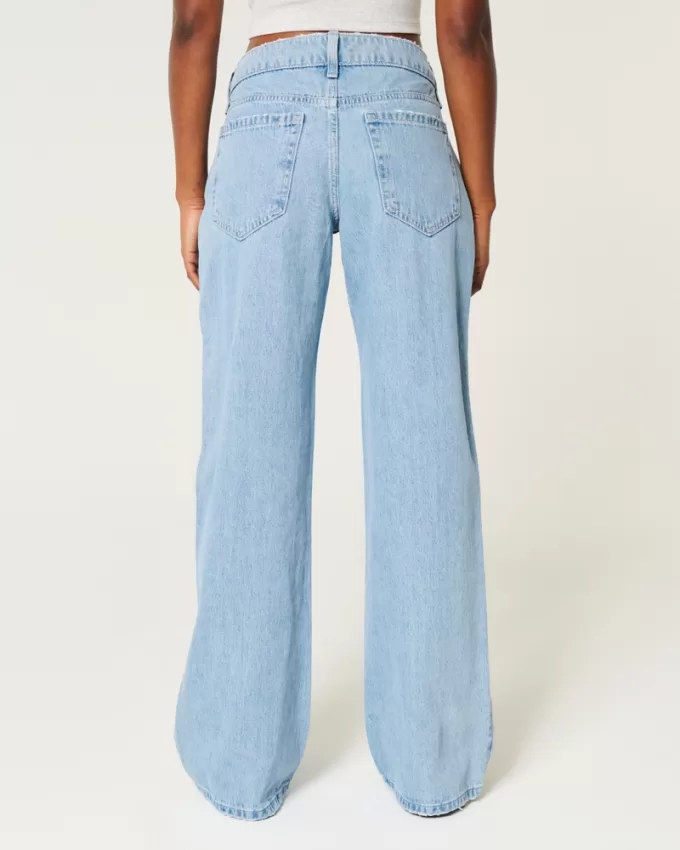 Low-Rise Light Wash Foldover Waist Baggy Jeans,Low-Rise Light Wash Foldover Waist Baggy Jeans Low-Rise Light Wash Foldover Waist Baggy Jeans,Low-Rise Light Wash Foldover Waist Baggy Jeans