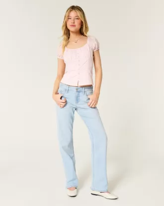 Low-Rise Light Wash Strawberry Graphic Relaxed Straight Jeans,Low-Rise Light Wash Strawberry Graphic Relaxed Straight Jeans Low-Rise Light Wash Strawberry Graphic Relaxed Straight Jeans,Low-Rise Light Wash Strawberry Graphic Relaxed Straight Jeans