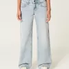 Low-Rise Light Wash Studded Baggy Jeans,Low-Rise Light Wash Studded Baggy Jeans