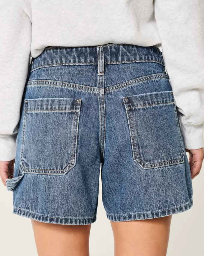 Low-Rise Medium Dark Wash Baggy Denim Carpenter Shorts 5″,Low-Rise Medium Dark Wash Baggy Denim Carpenter Shorts 5″ Low-Rise Medium Dark Wash Baggy Denim Carpenter Shorts 5″,Low-Rise Medium Dark Wash Baggy Denim Carpenter Shorts 5″