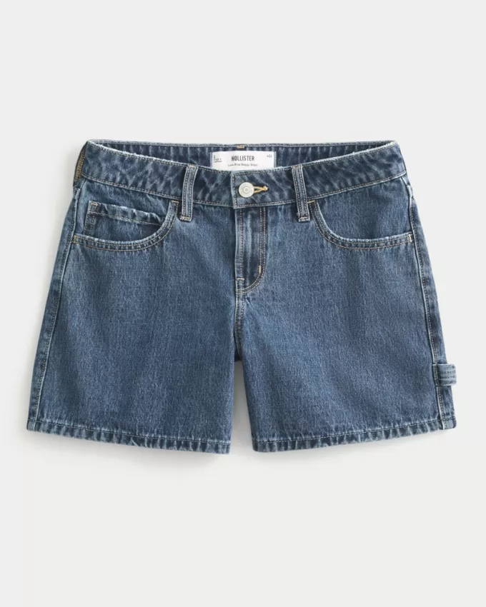 Low-Rise Medium Dark Wash Baggy Denim Carpenter Shorts 5″,Low-Rise Medium Dark Wash Baggy Denim Carpenter Shorts 5″ Low-Rise Medium Dark Wash Baggy Denim Carpenter Shorts 5″,Low-Rise Medium Dark Wash Baggy Denim Carpenter Shorts 5″