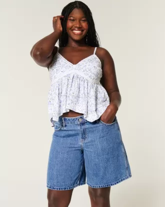 Low-Rise Medium Dark Wash Baggy Jort,Low-Rise Medium Dark Wash Baggy Jort Low-Rise Medium Dark Wash Baggy Jort,Low-Rise Medium Dark Wash Baggy Jort