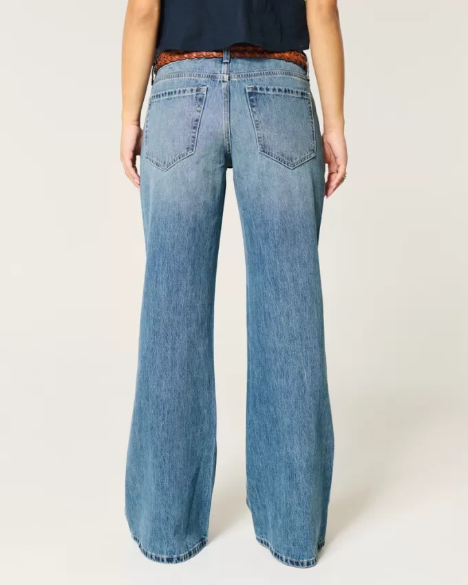Low-Rise Medium Wash Baggy Flare Jeans,Low-Rise Medium Wash Baggy Flare Jeans Low-Rise Medium Wash Baggy Flare Jeans,Low-Rise Medium Wash Baggy Flare Jeans